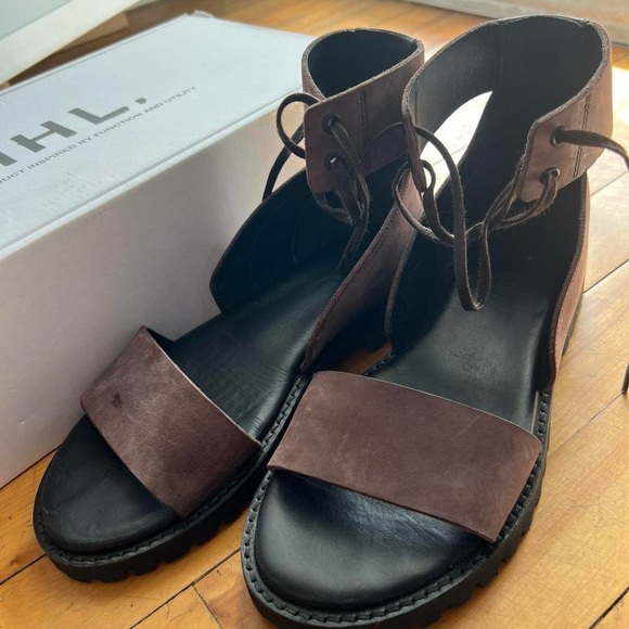MHL Margaret Howell Leather Sandals size 38 UK5 - Picture 1 of 4